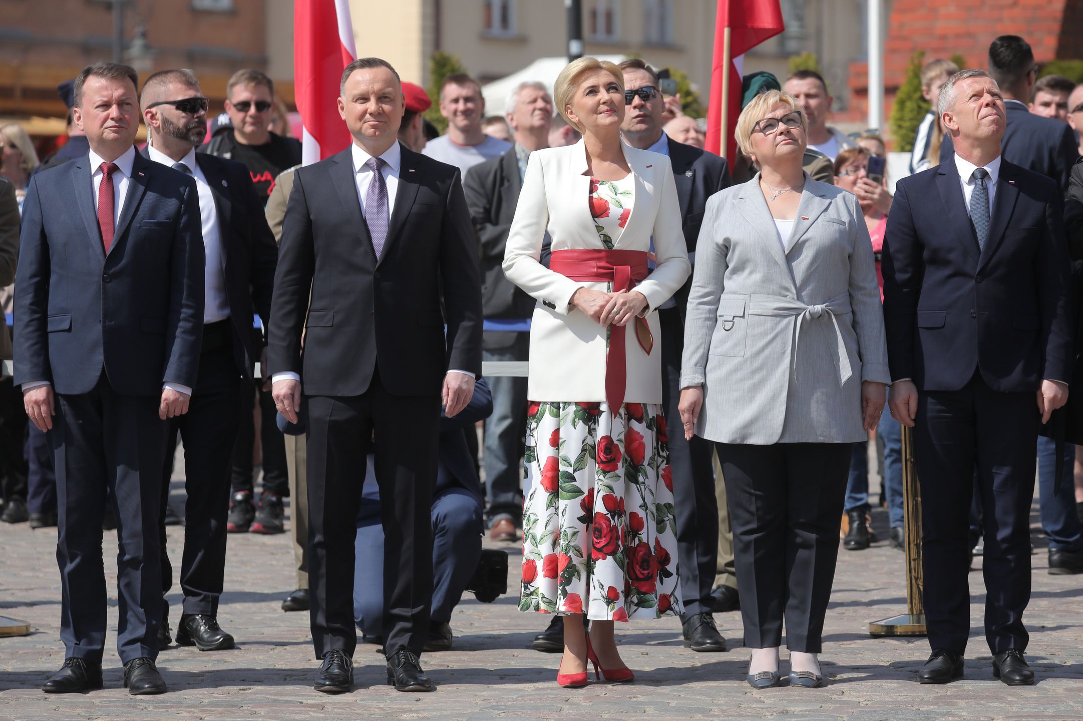 Andrzej i Agata Dudowie świętują Dzień Flagi 