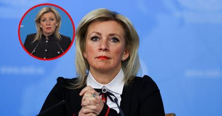 Łzy Zacharowej na konferencji. Zapomniała, że to Rosja jest agresorem