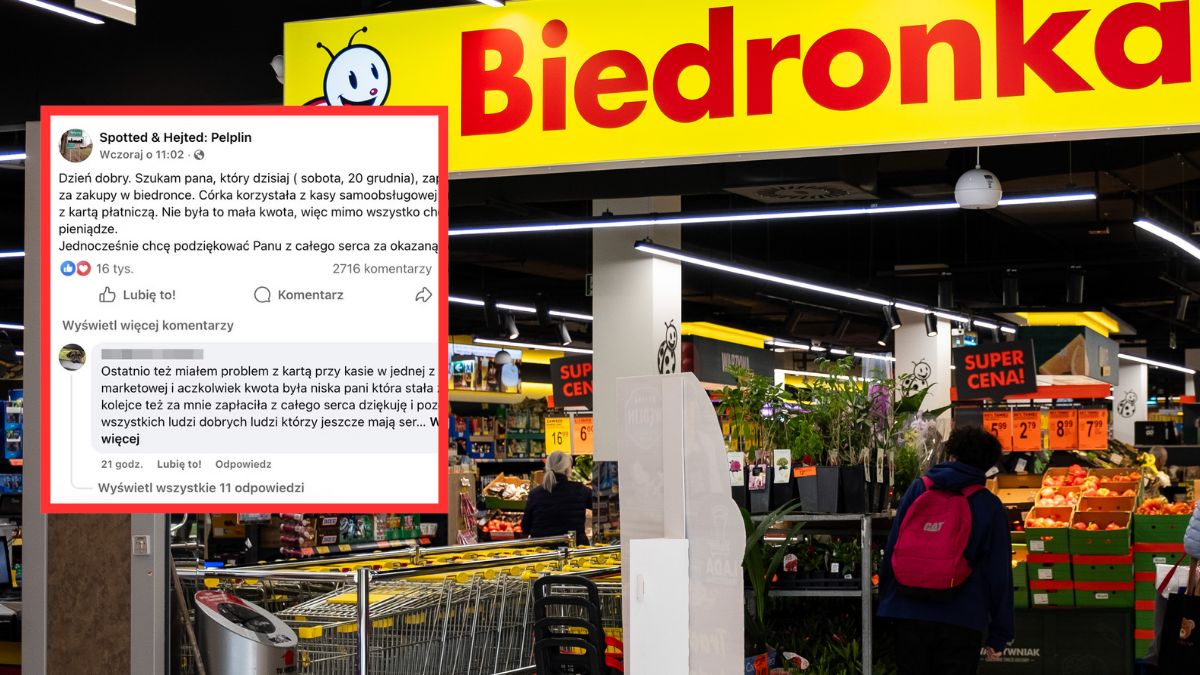 Darczyńca z Biedronki zabrał głos ws. wsparcia dziewczynki.