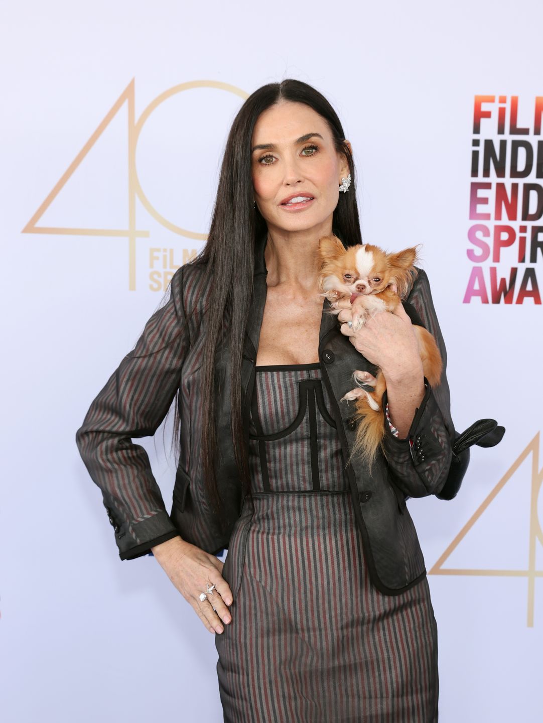 Demi Moore na rozdaniu nagród Independent Spirit Awards