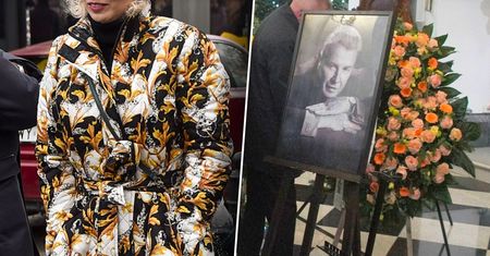 Pogrzeb Emiliana Kamińskiego. Ta gwiazda wyróżniła się strojem na tle innych żałobników