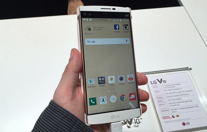 CES 2016: Wyjątkowy smartfon LG V10 - trzy aparaty i dwa wyświetlacze