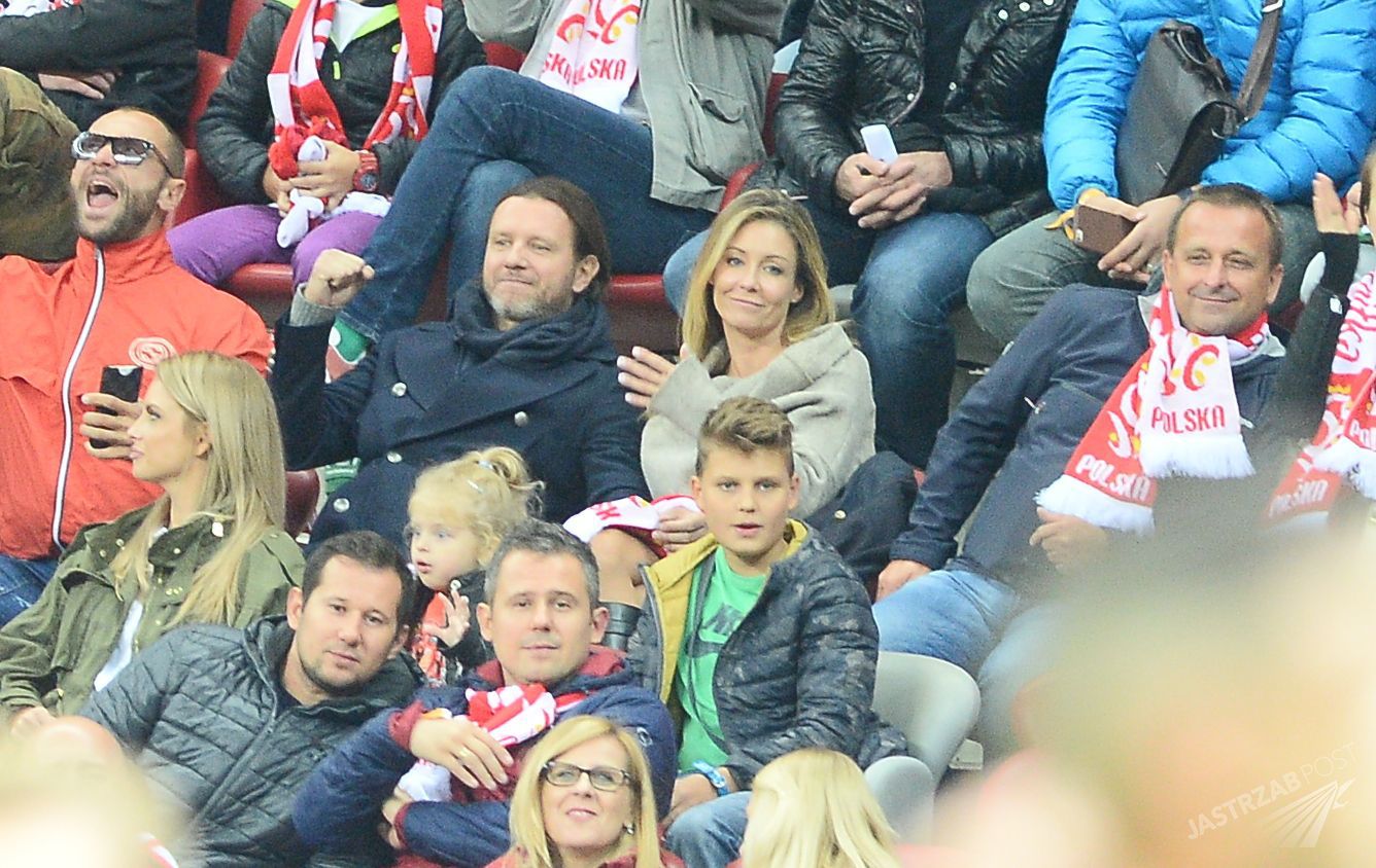 Małgorzata Rozenek i Radosław Majdan na meczy Polska-Gibraltar
(Fot. ONS)