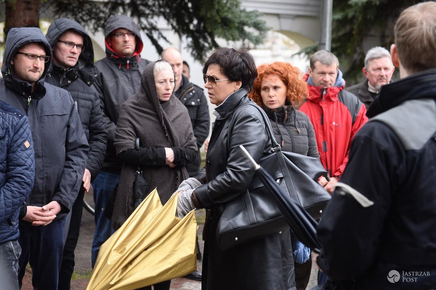 Małgorzata Pieńkowska na pogrzebie Witolda Pyrkosza