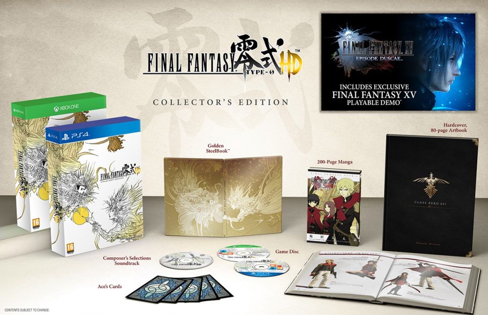 Bez figurki, ale za to z mangą - pokazano kolekcjonerkę Final Fantasy Type-0 HD