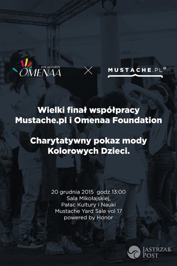 Zaproszenie na charytatywny pokaz mody Kolorowych Dzieci, 200 pln