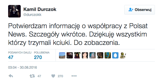 Kamil Durczok dostał program w Polsat News