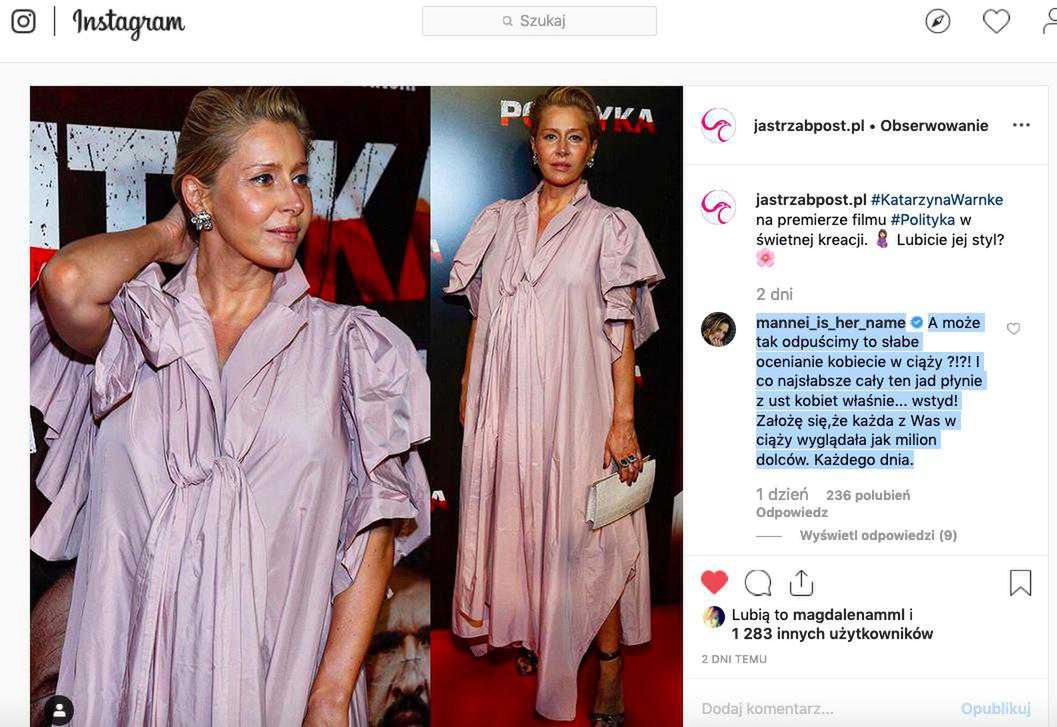 Sara Boruc w obronie Kasi Warnke