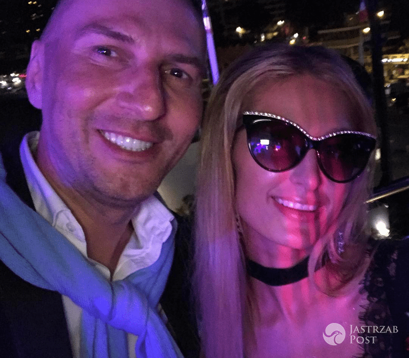 Karzysztof Gojdź i Paris Hilton w Cannes 2017