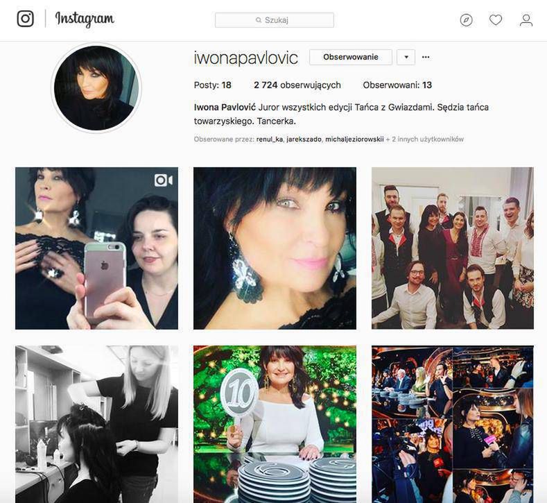 Iwona Pavlović na Instagramie