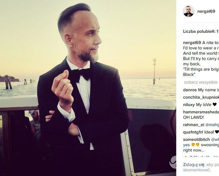Adam Darski na ślubie w Wenecji