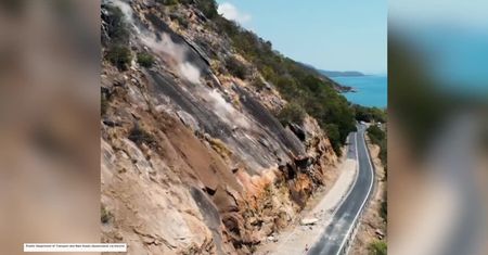 Zepchnęli głaz, który stoczył się po zboczu i odbił od szosy. Australijczycy poprawiają w ten sposób bezpieczeństwo na drogach