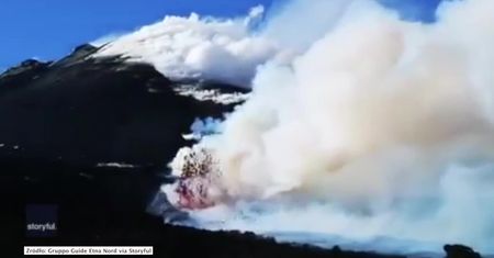Etna wciąż aktywna. Lawa wydobywa się z dwóch pęknięć w wulkanie