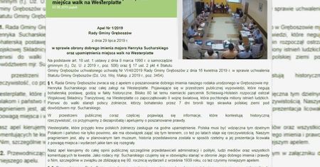 Apelują do władz państwowych i miasta Gdańsk ws. obrony dobrego imienia swojego rodaka