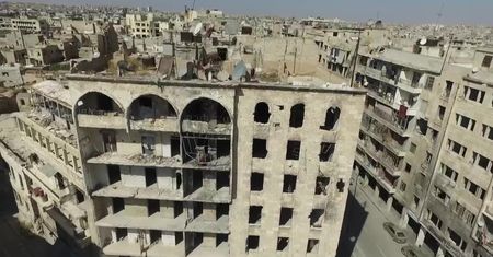 Trwają prace przy odbudowie historycznego Aleppo. Nagrania z lotu ptaka ukazują skutki wojny domowej