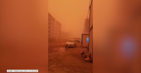 Pomarańczowa burza piaskowa w Turcji. Miasto wyglądało jak marsjańska osada