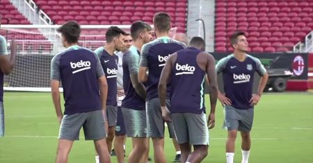 Barcelona trenowała przed towarzyskim meczem z Milanem. Zabrakło Arturo Vidala