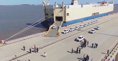W chińskim Zhoushan oddano do użytku profesjonalny terminal samochodowy typu ro-ro