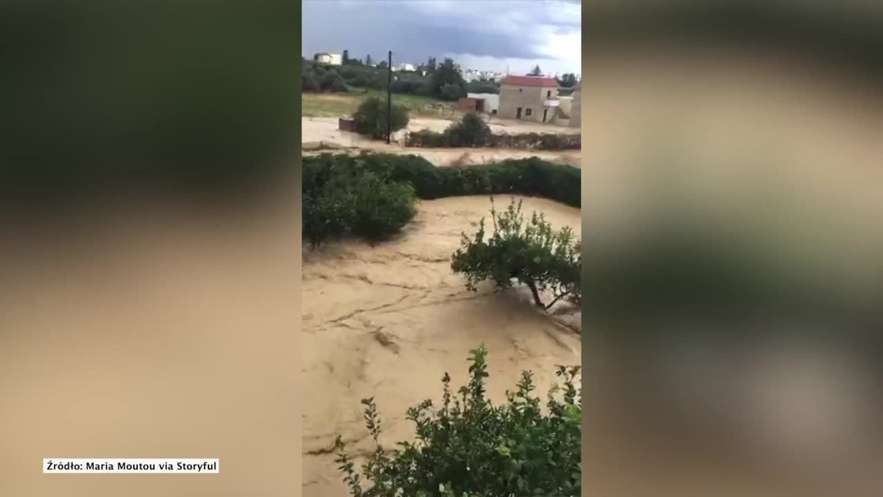 Miasto na Krecie całkowicie zalane. Ogromna powódź na greckiej wyspie