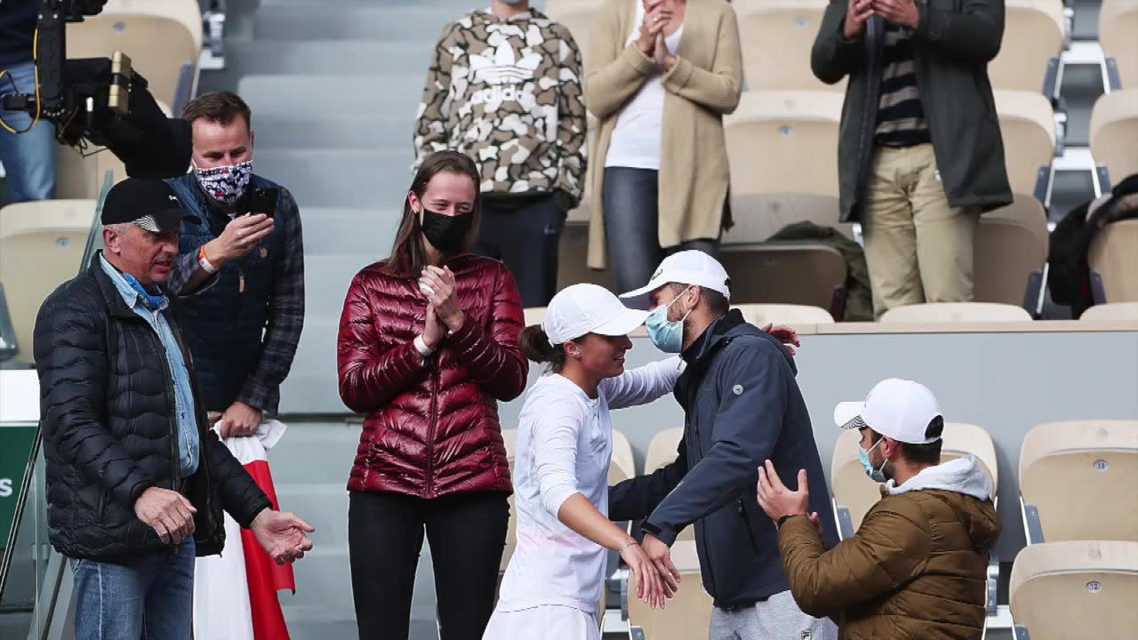 Iga Świątek i jej ojciec zostali odznaczeni przez prezydenta Andrzeja Dudę