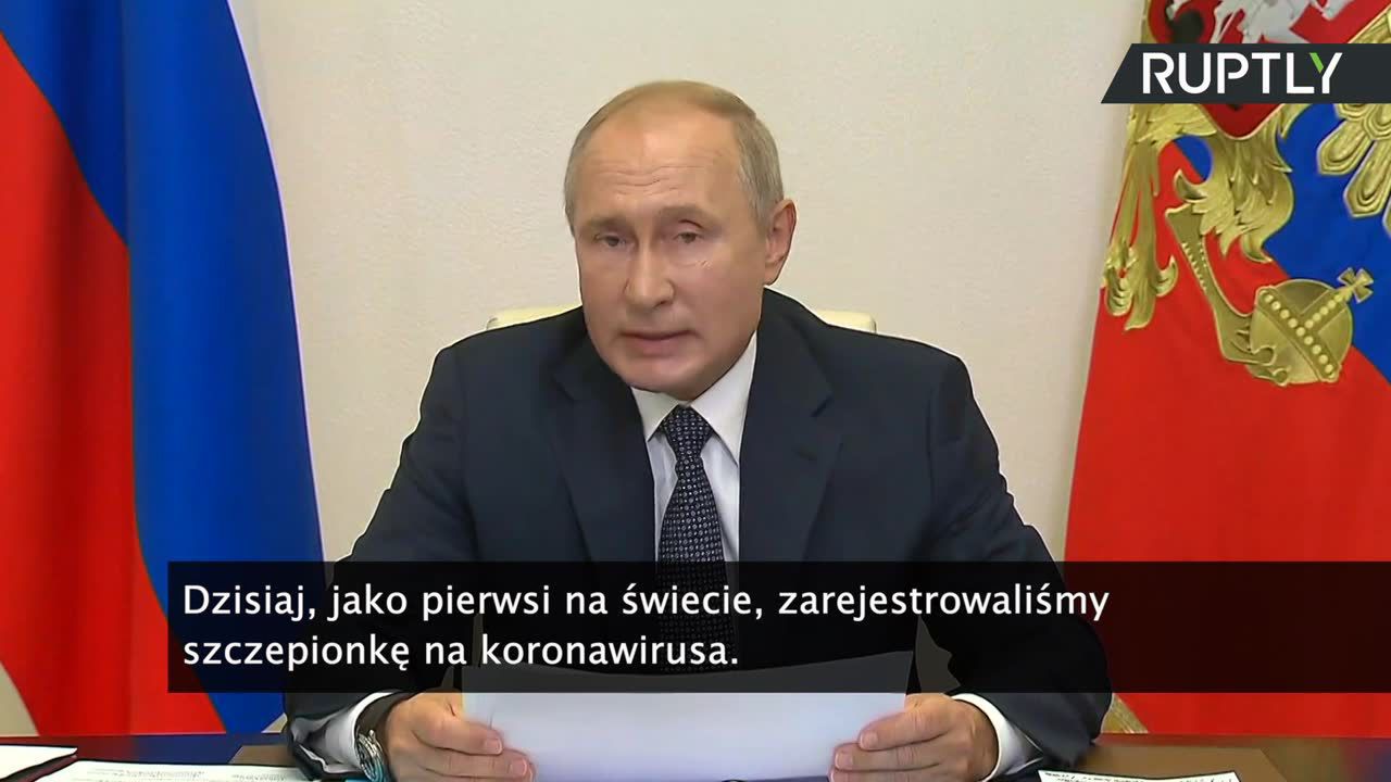 W. Putin: Jako pierwsi na świecie zarejestrowaliśmy szczepionkę na koronawirusa