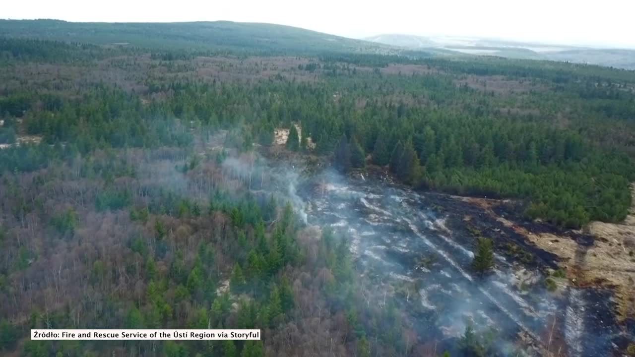 Pożary lasów w Czechach. Najgorsza susza od 500 lat