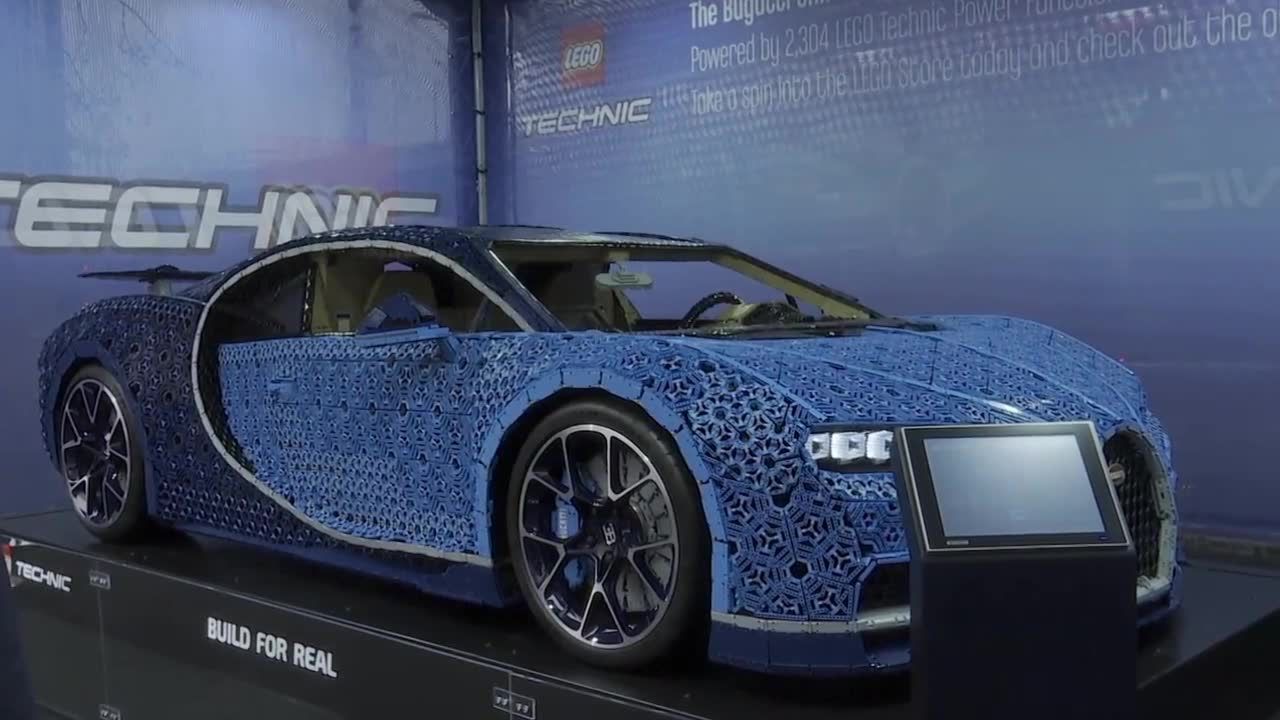 Bugatti z klocków Lego po raz pierwszy wystawione na widok publiczny. Pojazd można było zobaczyć w Londynie