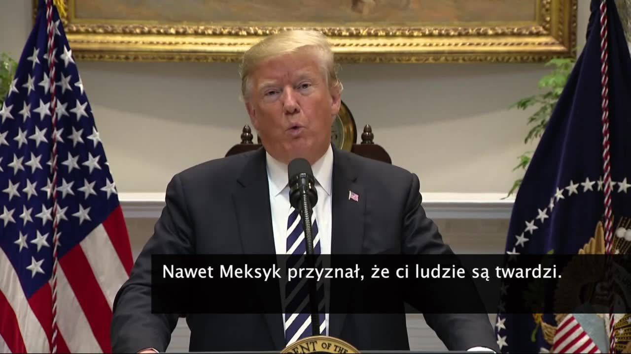 D. Trump: Będziemy traktować rzucanie kamieniami przez migrantów jak użycie broni palnej