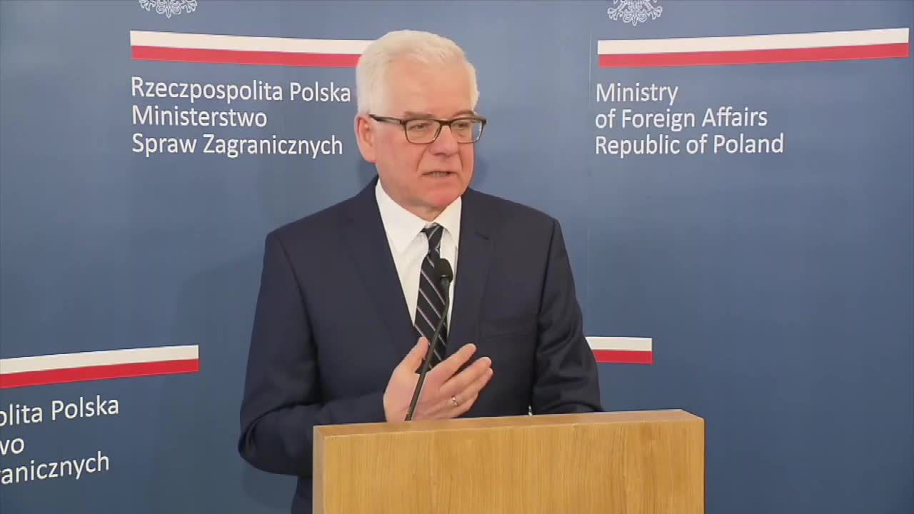 J. Czaputowicz: Oświadczenie S. Gabriela wpisuje się w oczekiwania polskiego społeczeństwa. Sprawcami holocaustu byli Niemcy