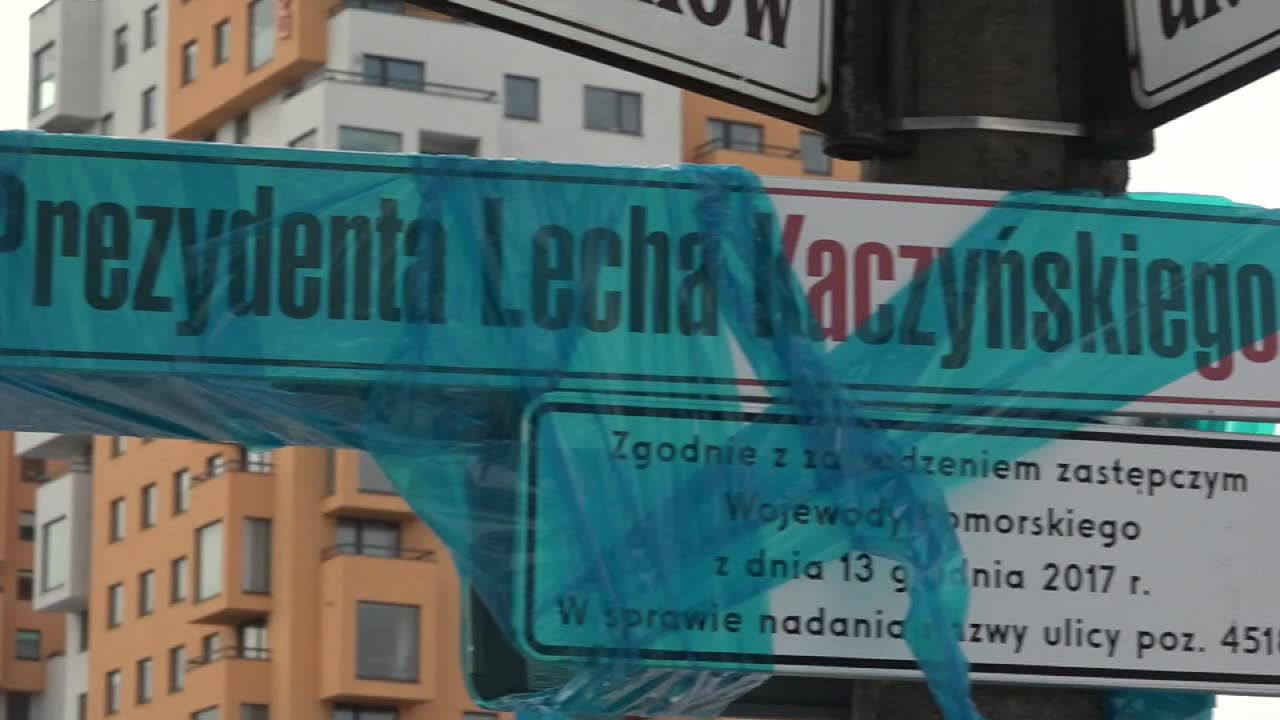 Zakrył tablice z nazwą ulicy Lecha Kaczyńskiego – usłyszał zarzuty