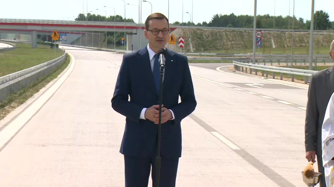 „Łączymy północ z południem”. Premier M. Morawiecki otworzył 33 kilometry autostrady A1 z Pyrzowic do Częstochowy