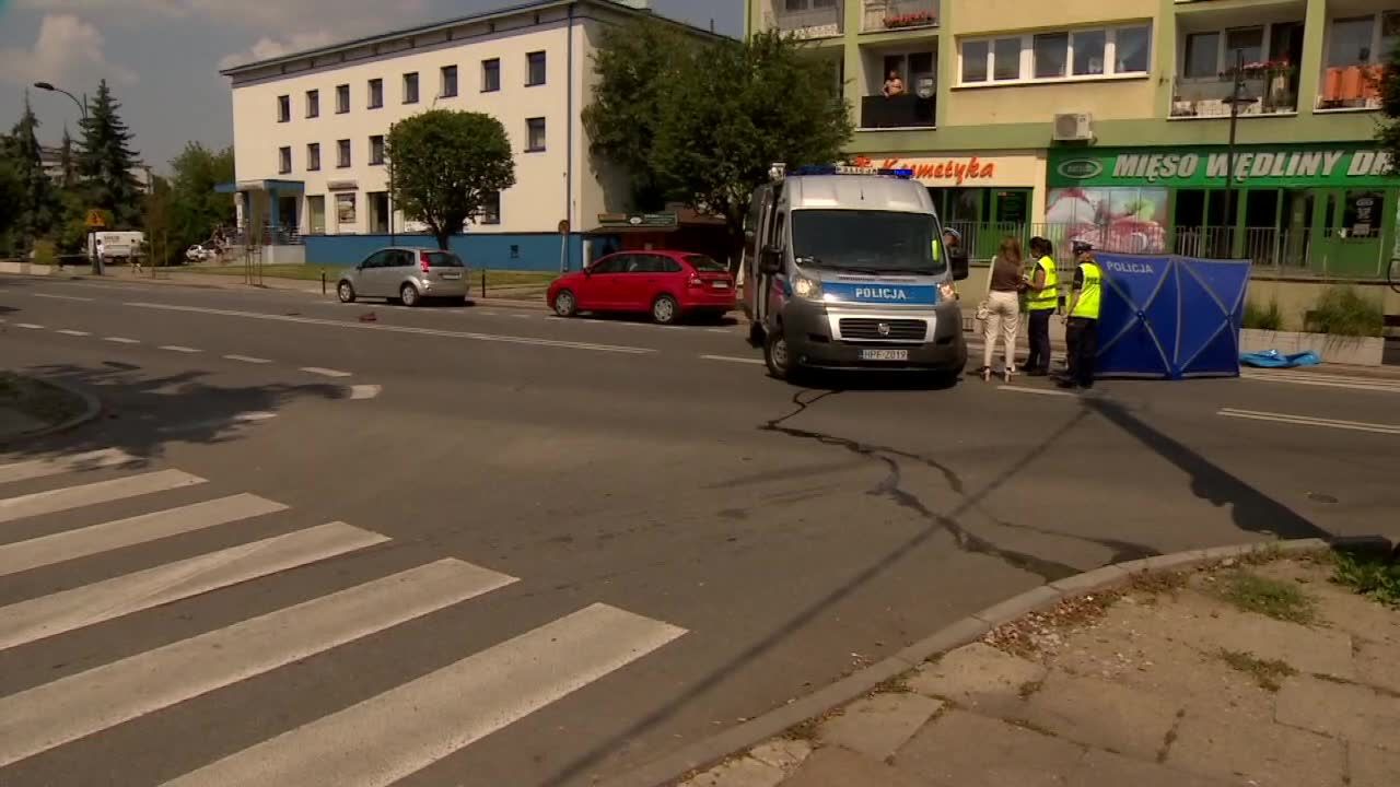 Śmiertelne potrącenie na przejściu dla pieszych w Zgierzu. Przechodnie pomogli złapać sprawcę