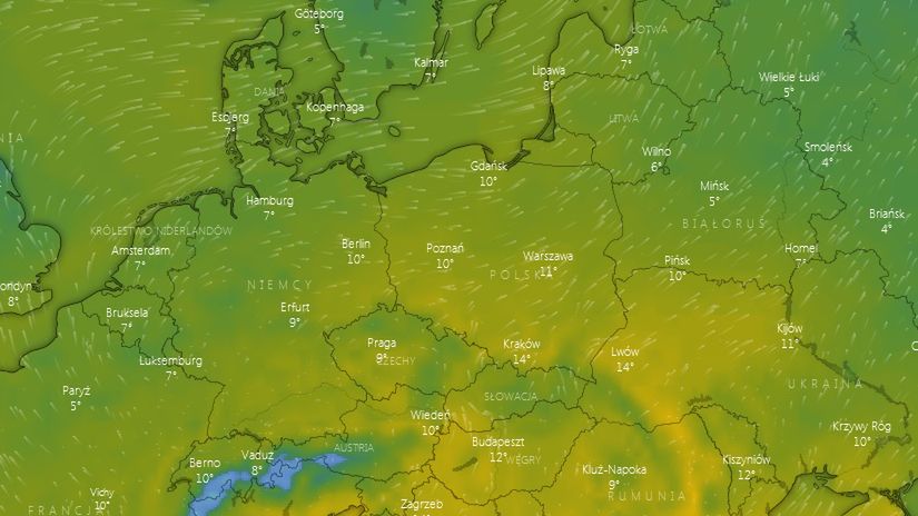 Prognoza pogody na najbliższe dni. Wysokie temperatury nad Polską.