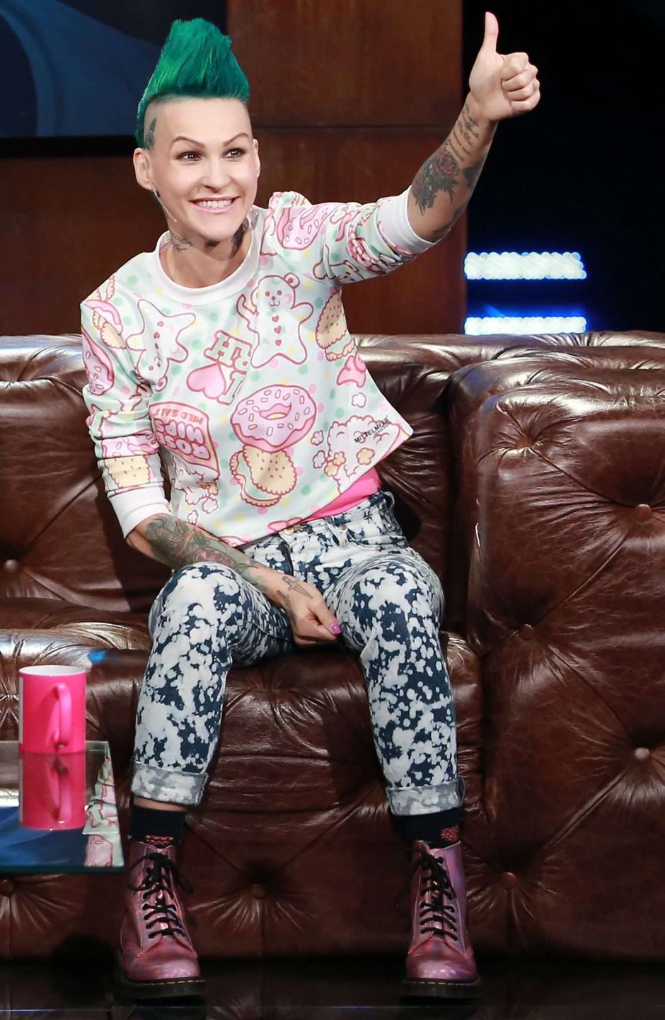 Agnieszka Chylińska u Kuby Wojewódzkiego promowała płytę Pink Punk