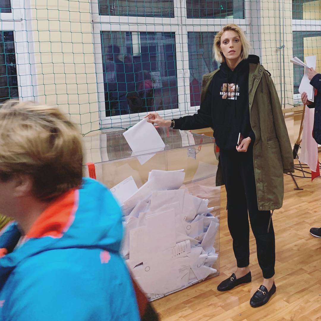 Anja Rubik – wybory samorządowe 2018