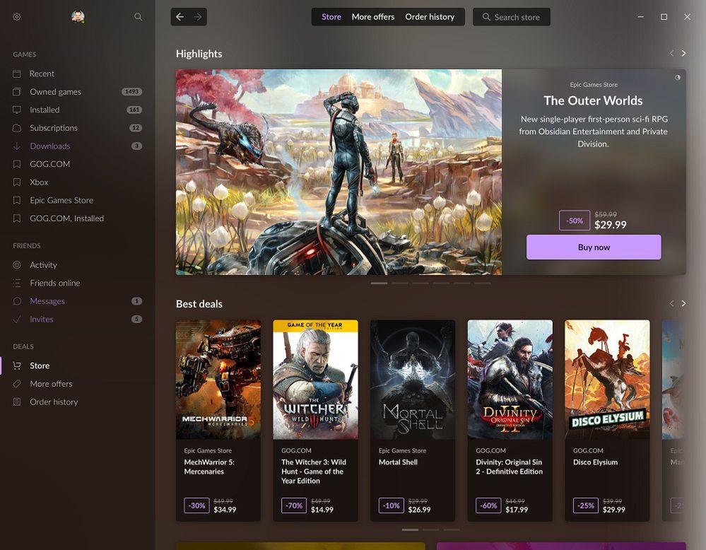 Nie lubisz Epic Games Store, ale chciałbyś kupować ich gry? Gog w tym pomoże