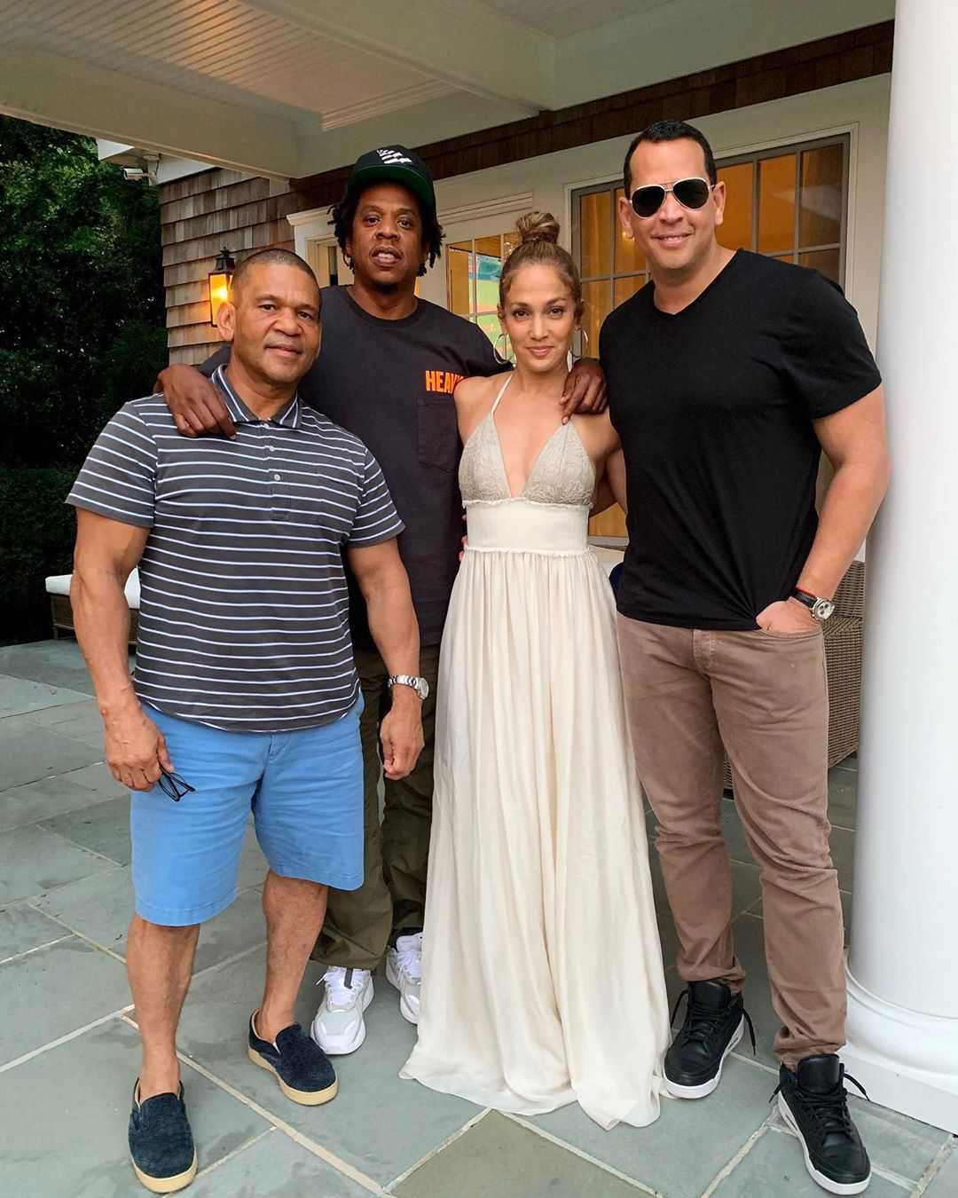 Jennifer Lopez i Alex Rodriguez w domu powitali Jaya-Z