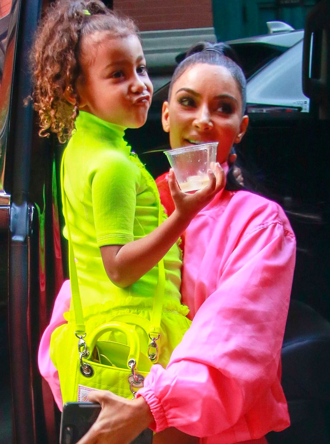 Kim Kardashian z North West w Nowym Jorku