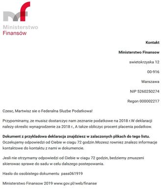 Ministerstwo Finansów ostrzega. Uwaga na maile od oszustów!