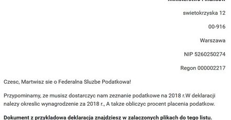 Ministerstwo Finansów ostrzega. Uwaga na maile od oszustów!
