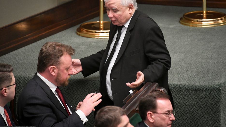 Koronawirus w Polsce. Łukasz Szumowski i Jarosław Kaczyński