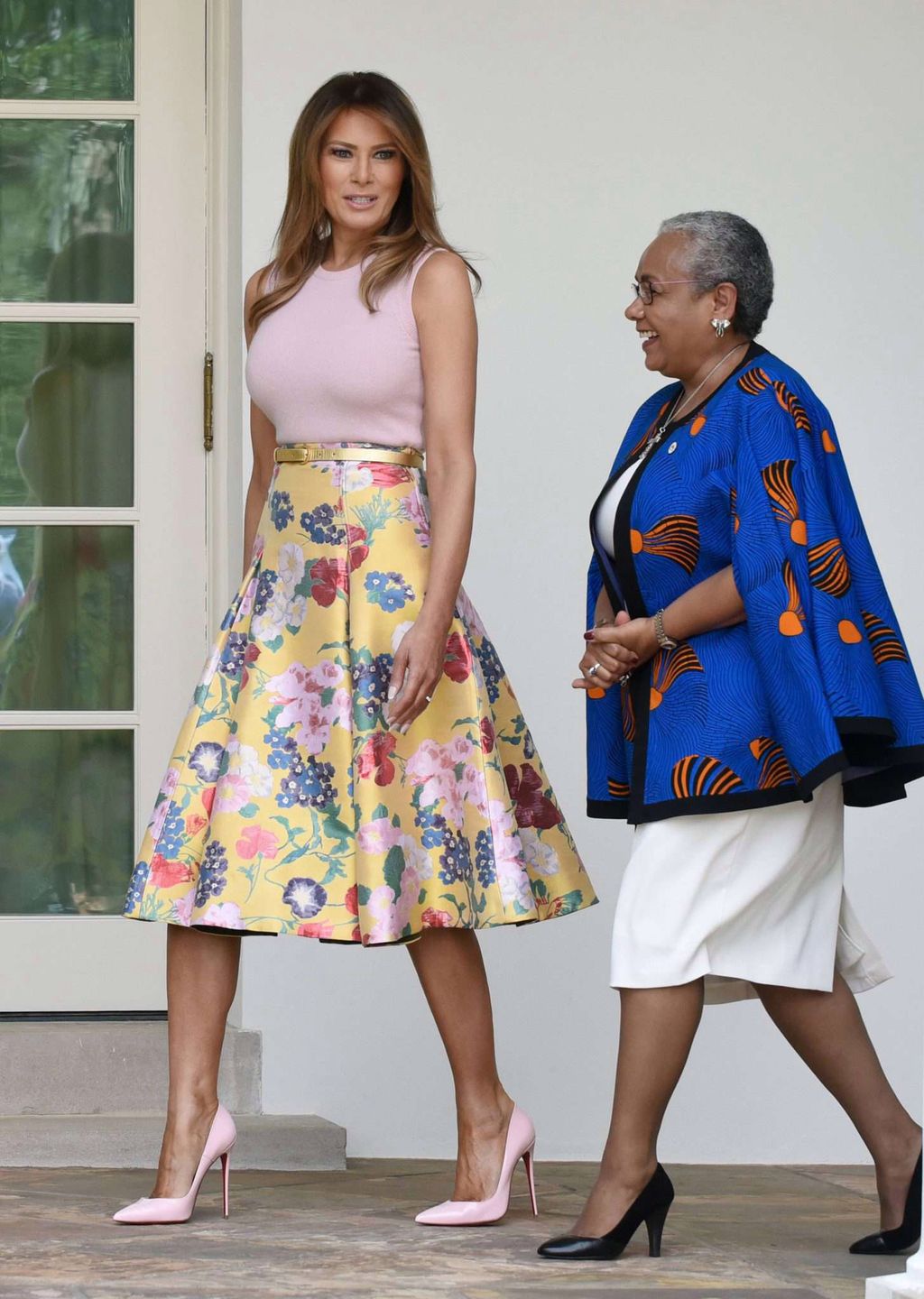 Melania Trump i Pierwsza Dama Kenii Margaret Wanjiru Gakuo