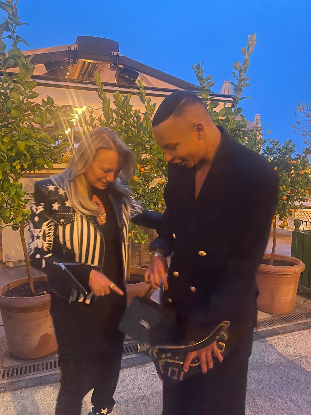 Zuzanna Anna Kamińska (Zozo Design) i Olivier Rousteing (Balmain)