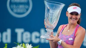 Agnieszka Radwańska zwyciężczynią turnieju WTA w New Haven - dekoracja