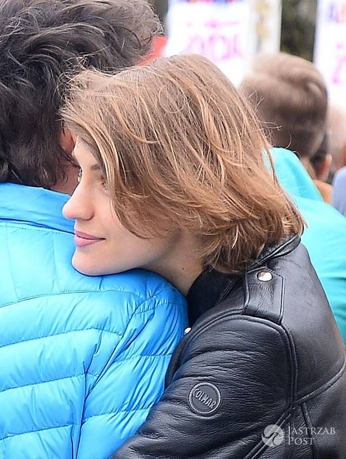 Kuba Wojewodzki i Renata Kaczoruk na proteście przeciwko zaostrzeniu ustawy antyaborcyjnej
