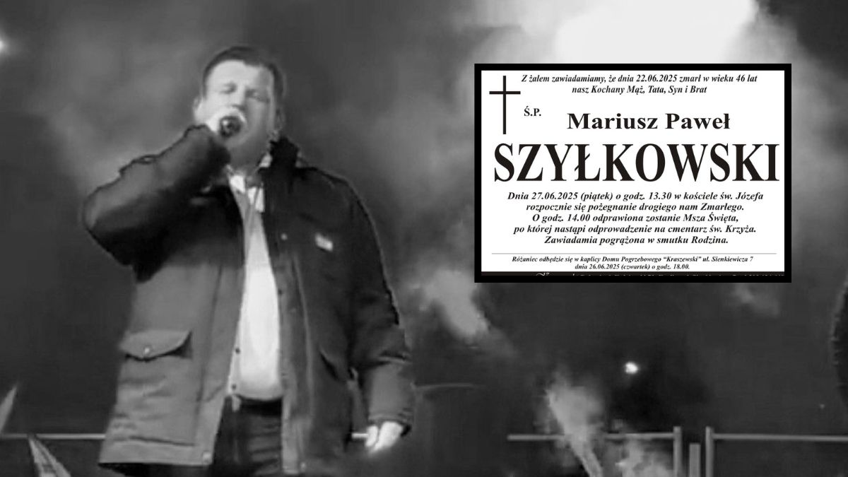 Podano szczegóły pogrzebu Mariusza Szyłkowskiego z Blue Boys