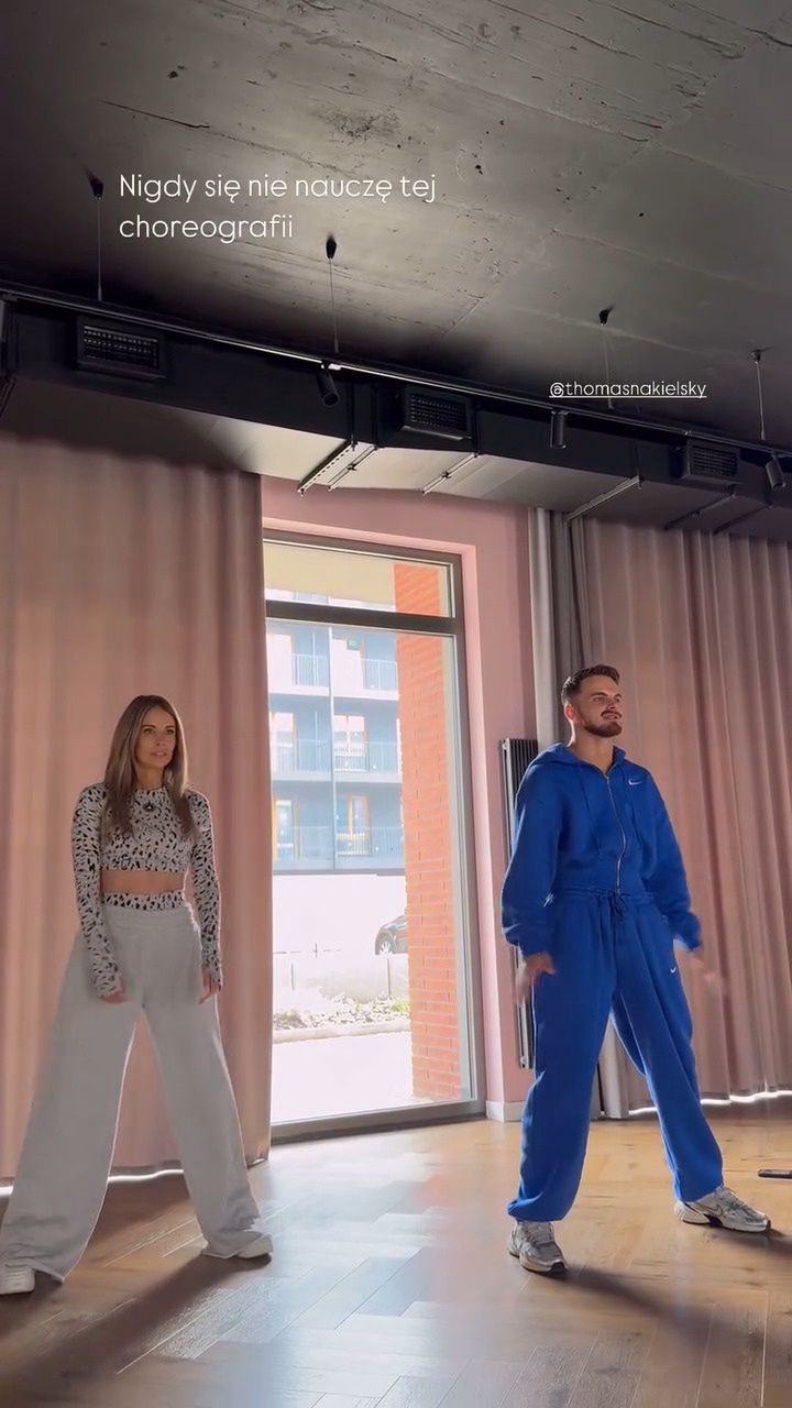 Małgorzata Rozenek i Tomasz Nakielski na treningu tanecznym