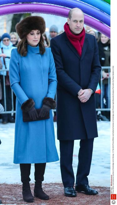 Księżna Kate i książę William w Oslo, luty 2018