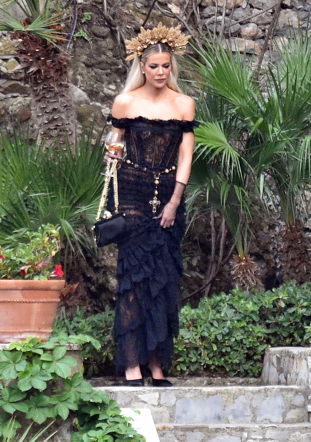 Khloe Kardashian na ślubie Kourtney Kardashian i Travisa Barkera