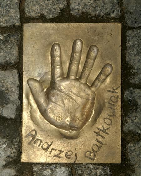 Odcisk dłoni Andrzeja Bartkowiaka